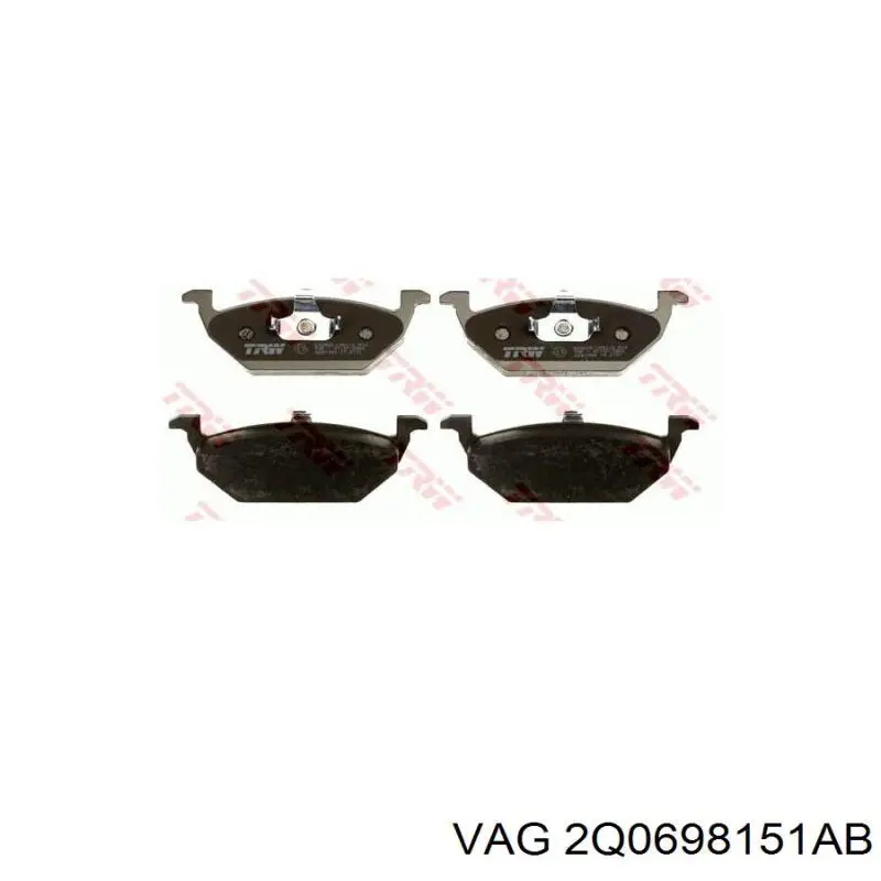 Pastillas de freno delanteras Seat Ibiza 5 KJ1, KJG