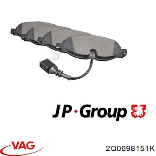 Pastillas de freno delanteras Volkswagen Tiguan 1 5N1, 5N2