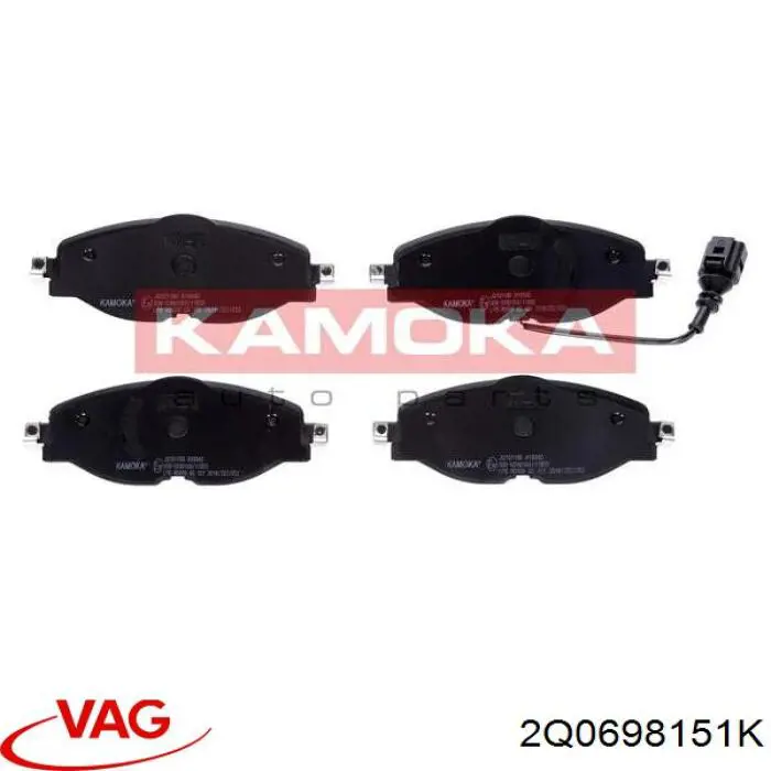 Pastillas de freno delanteras Volkswagen Tiguan 1 5N1, 5N2