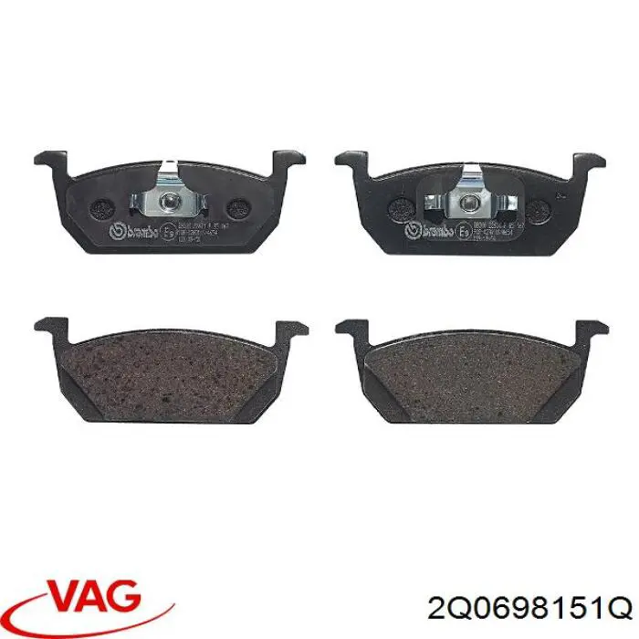 Comprar 2Q0698151Q VAG Pastillas delanteras de freno
