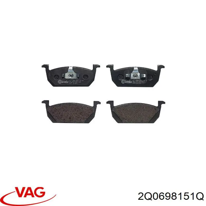 Pastillas freno delanteras VAG 2Q0698151Q precio, desde 31,94 EUR