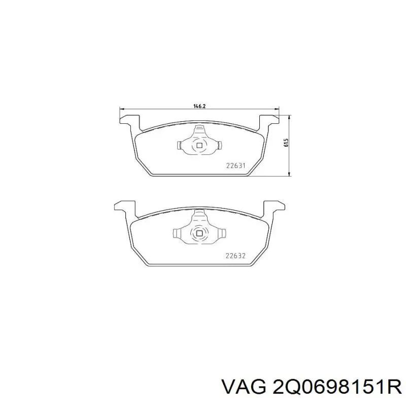 Pastillas delanteras para Skoda Fabia IV PJ3