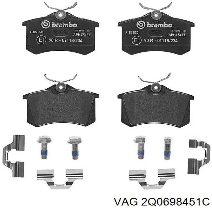 Pastillas traseras VAG 2Q0698451C