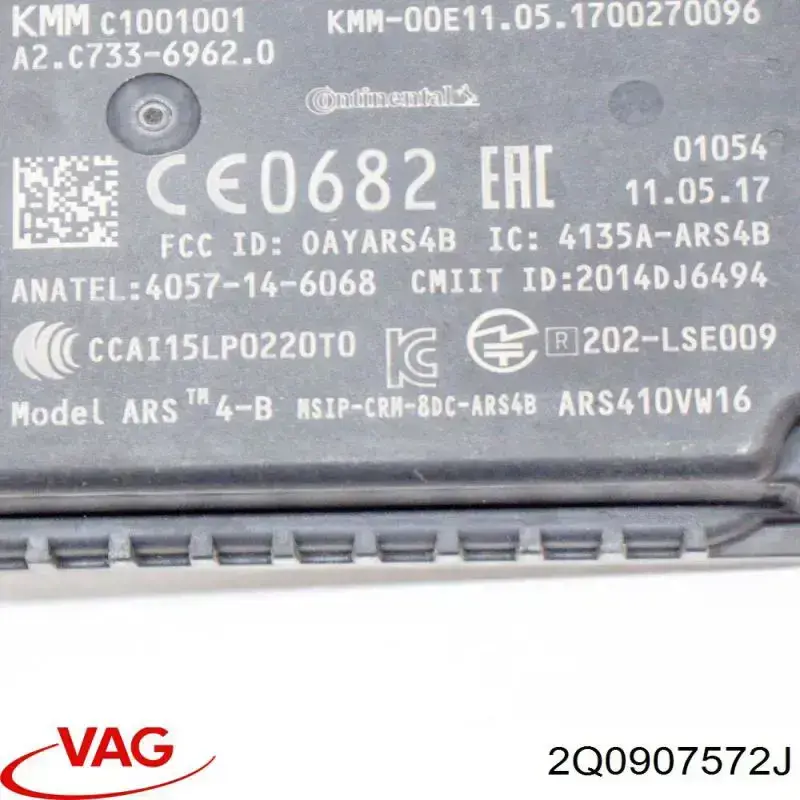 Sensor de distancia por radar VAG 2Q0907572G precio, desde 316,54 EUR