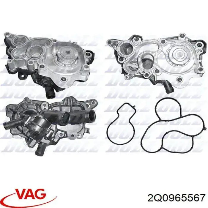 Bomba de agua eléctrica auxiliar VAG 2Q0965567 precio, desde 76,96 EUR