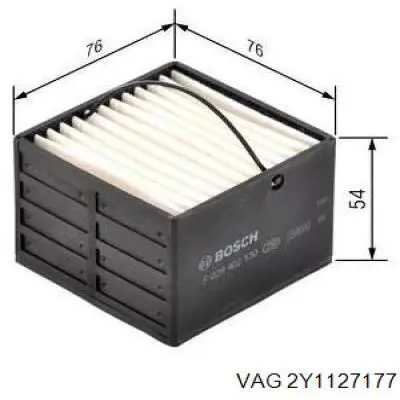 2Y1127177 VAG filtro combustible