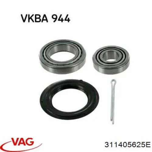 Cojinete interior de rueda trasera VAG 311405625E