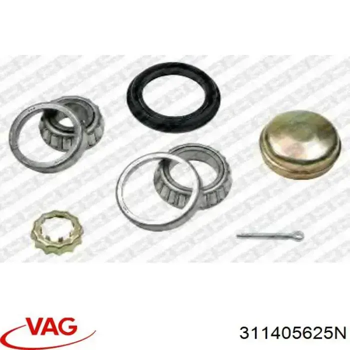 Cojinete interior de rueda trasera 311405625N VAG