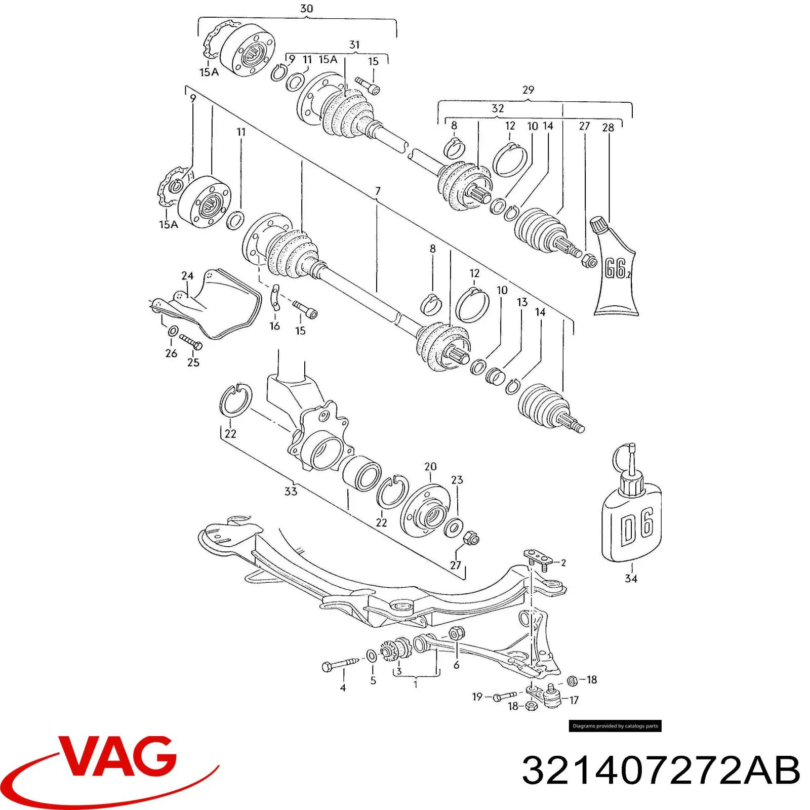 Árbol de transmisión delantero derecho para Audi 90 (81, 85, B2)