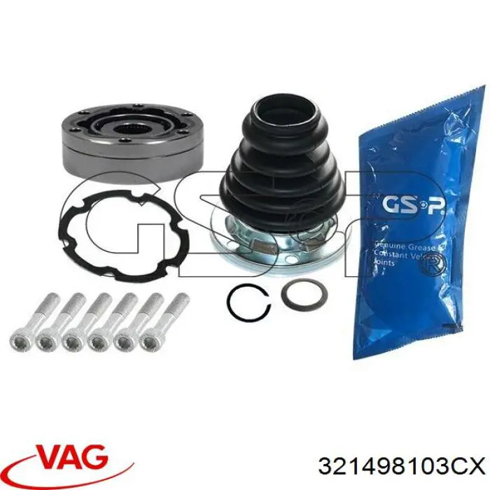 Comprar 321498103CX VAG Junta homocinética interna delantera derecha