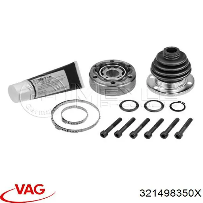 Juego de articulación, árbol de transmisión, interior delantera VAG 321498350X