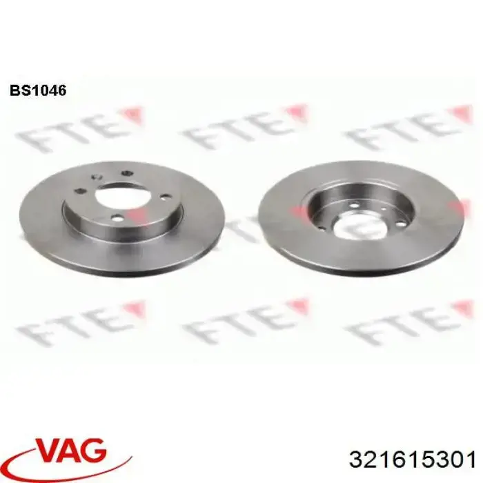 Frenos delanteros VAG 321615301 precio, desde 19,45 EUR