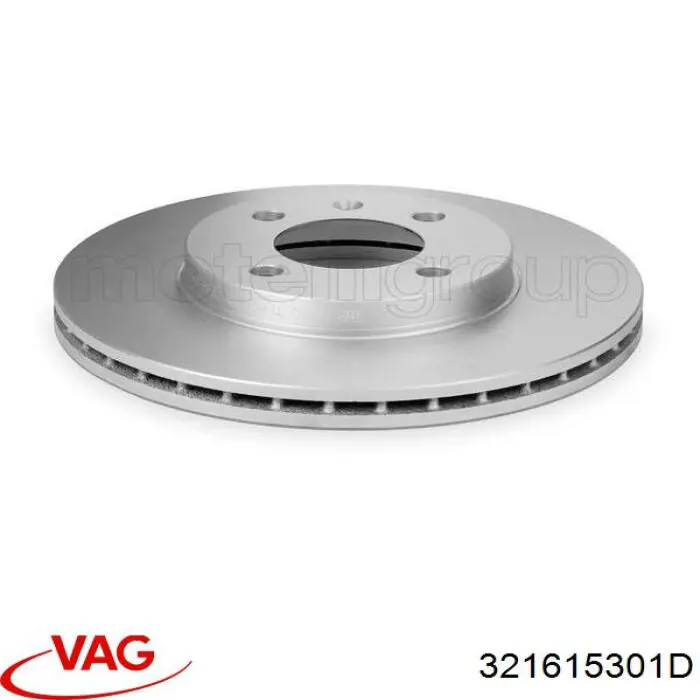 Disco de freno 321615301D VAG
