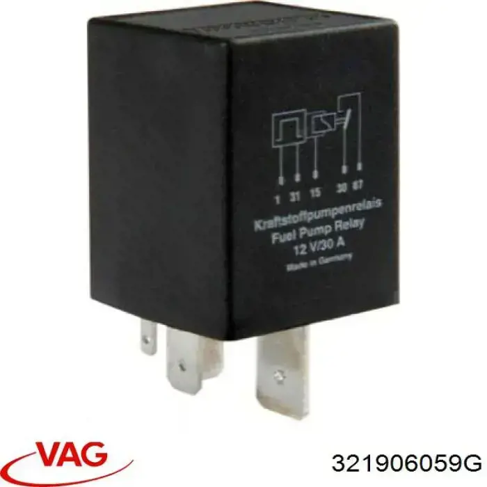 Comprar 321906059G VAG Relé de bomba eléctrica de combustible
