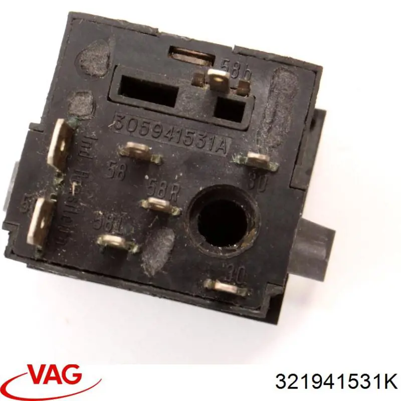 321941531K VAG interruptor de faros para "torpedo"