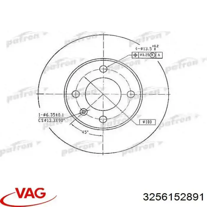 Frenos delanteros VAG 3256152891 precio, desde 23,35 EUR