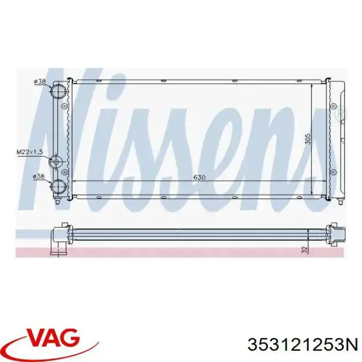 Água radiador VAG 353121253N precio, desde 65,93 EUR