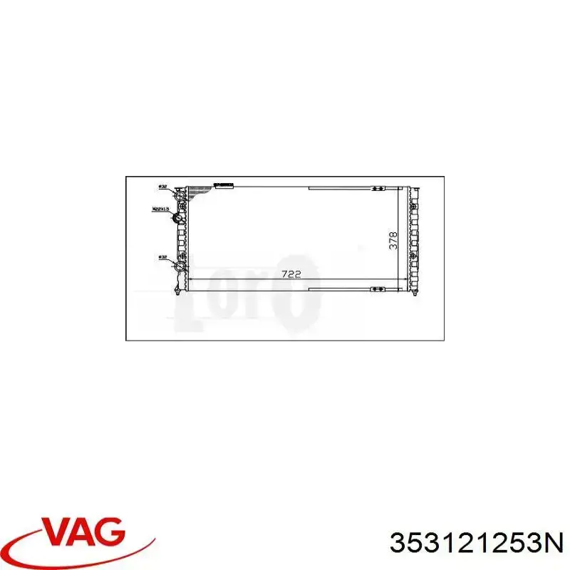 Comprar 353121253N VAG Radiador de auto
