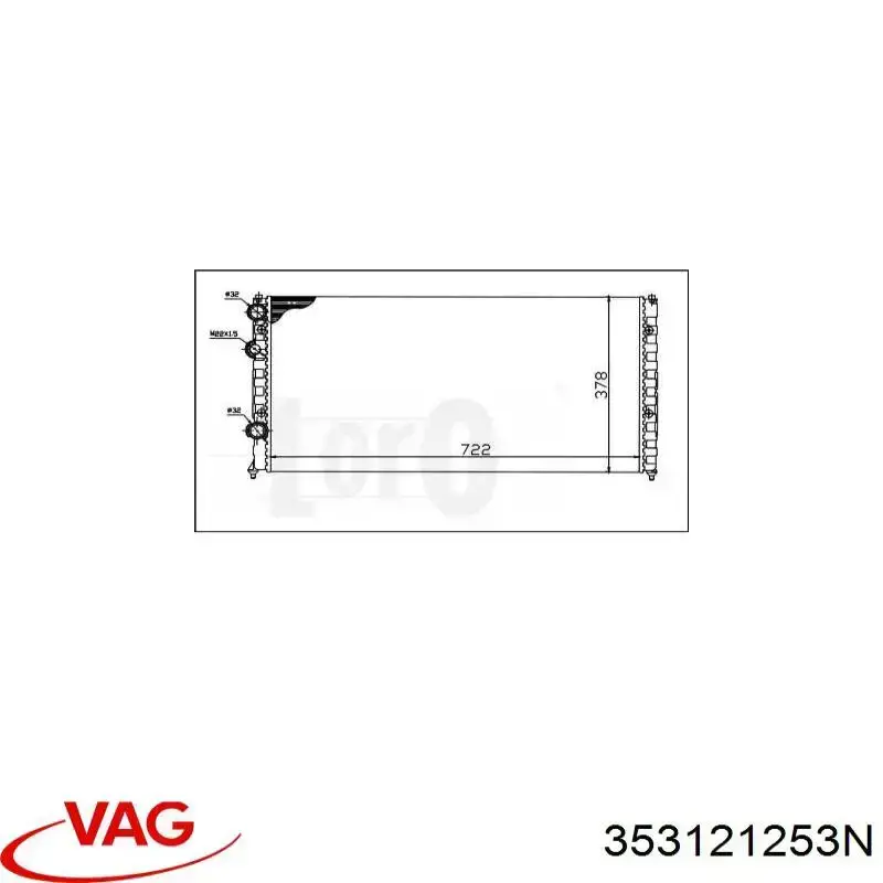 353121253N VAG Refrigeración del motor