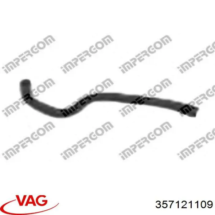 357121109 VAG tubería de radiador, tuberia flexible calefacción, inferior