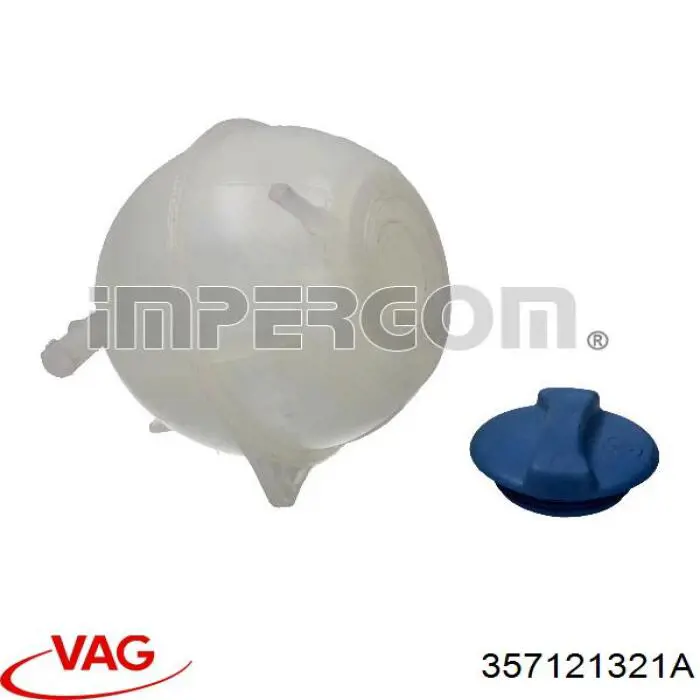 Tapón de expansión de refrigerante/anticongelante Volkswagen Golf 3 1H1