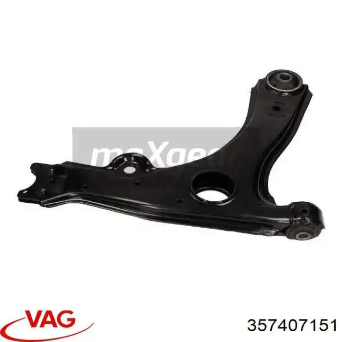 Brazo inferior izquierdo/derecho de suspensión delantera 357407151 VAG