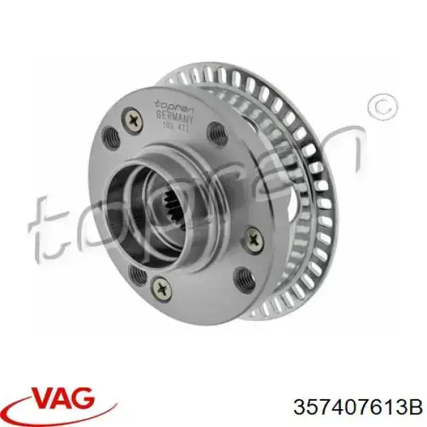 Buje de rueda delantero 357407613B VAG