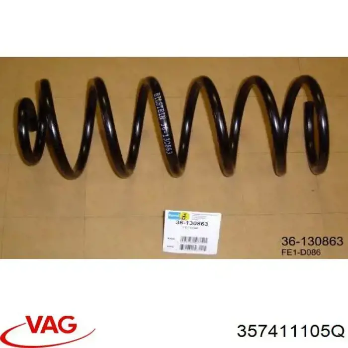 Muelle delantero VAG 357411105Q precio, desde 41,53 EUR