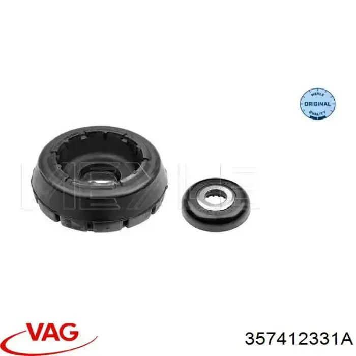 Soporte del amortiguador delantero 357412331A VAG