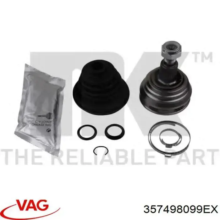 Junta homocinética exterior delantera VAG 357498099EX precio, desde 23,01 EUR