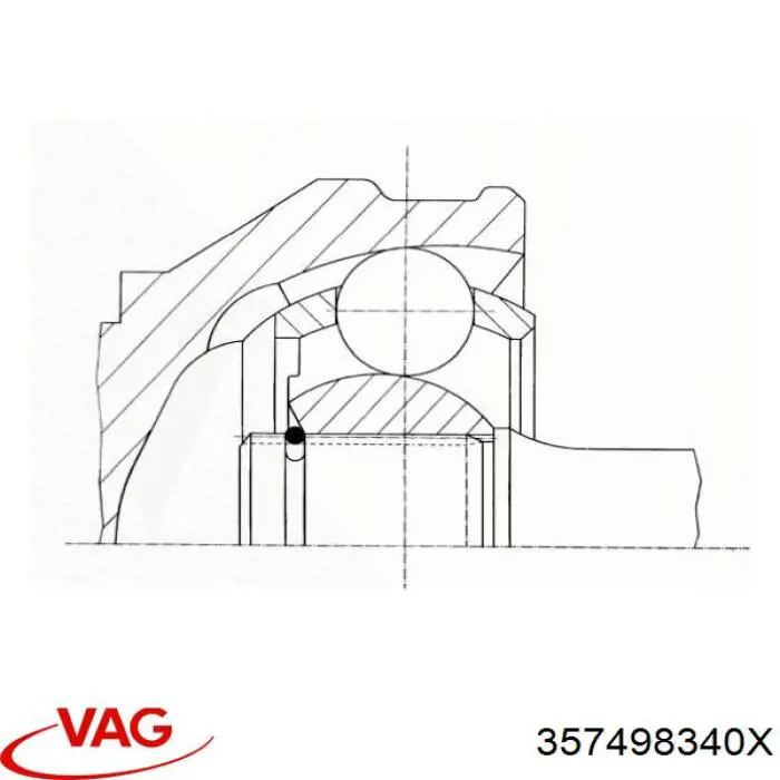 Junta homocinética exterior delantera VAG 357498340X precio, desde 25,79 EUR