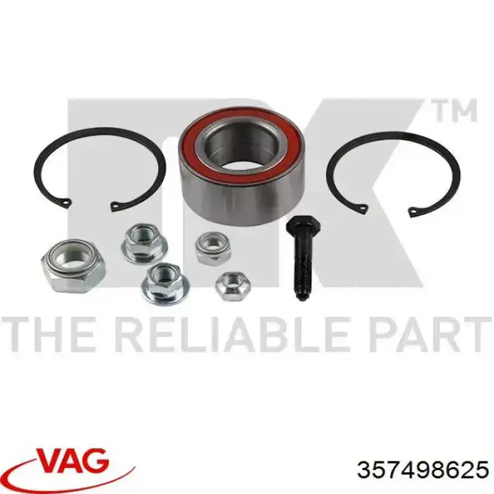 357498625 VAG cojinete de rueda trasero