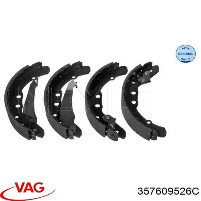 Zapatas de freno de tambor traseras VAG 357609526C precio, desde 24,05 EUR