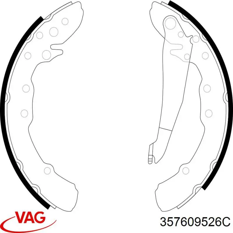 Comprar 357609526C VAG Zapatas de freno