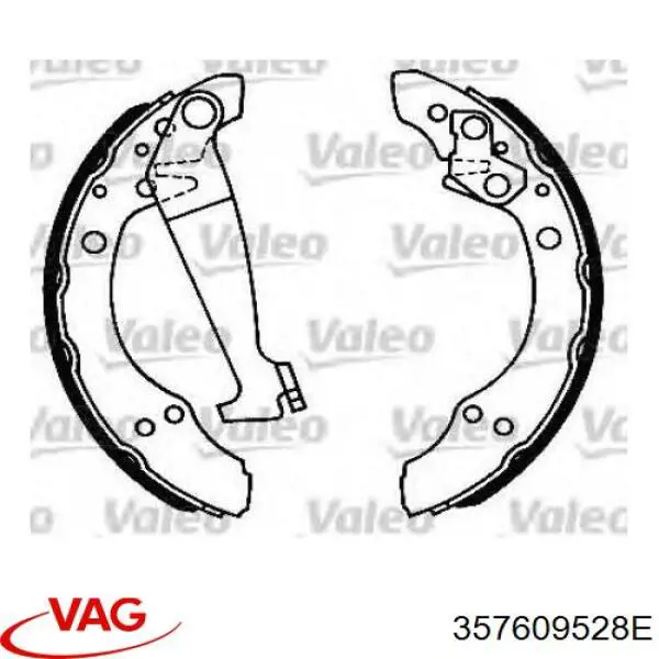 Comprar 357609528E VAG Zapatas de freno