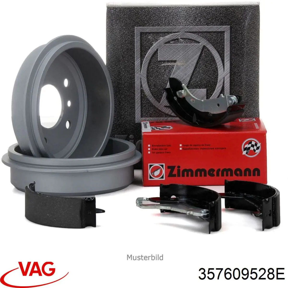 Zapatas de freno de tambor traseras VAG 357609528E precio, desde 28,49 EUR