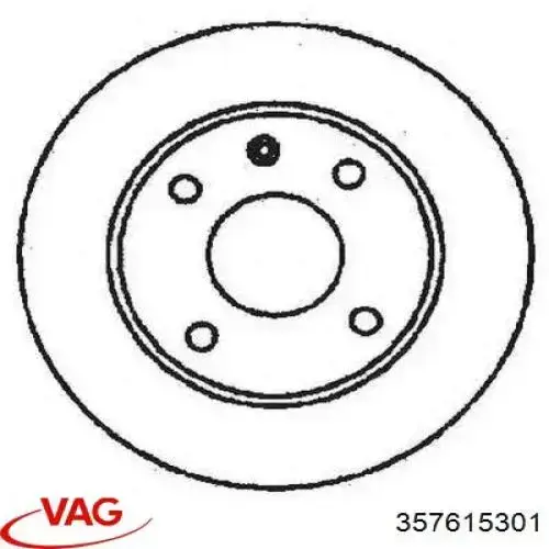 Frenos delanteros VAG 357615301 precio, desde 26,10 EUR