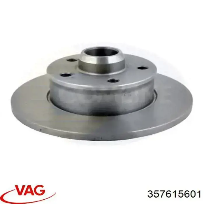 Disco de freno trasero 357615601 VAG