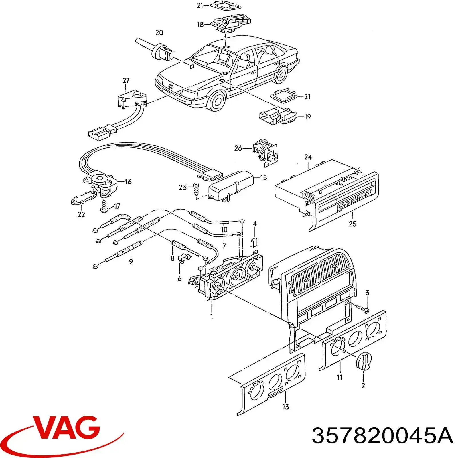 Comprar 357820045A VAG Unidad de control aire acondicionado