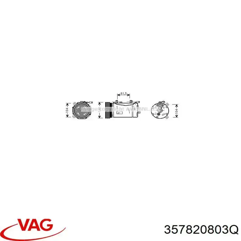 Comprar 357820803Q VAG Compresor de aire acondicionado coche