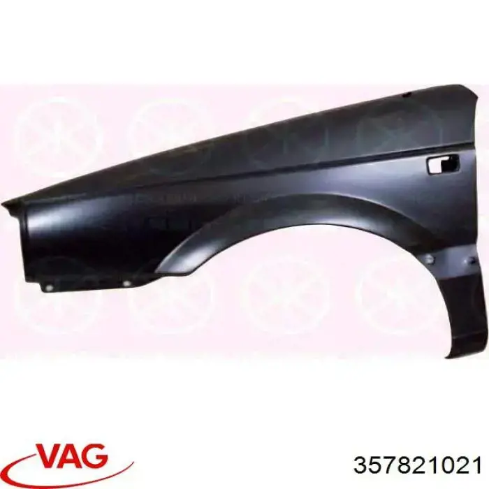 Guardabarros delantero izquierdo para Volkswagen Passat (B3, B4, 3A2, 351)