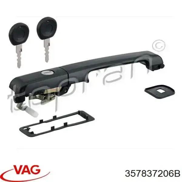 Manija exterior derecha de puerta delantera VAG 357837206B precio, desde 14,24 EUR