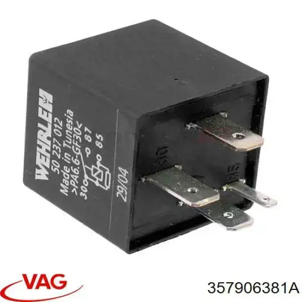 Relé de bomba eléctrica de combustible 357906381A VAG
