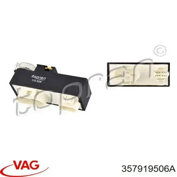 Regulador de velocidad del ventilador de refrigeración (unidad de control) VAG 357919506A