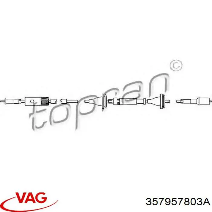 357957803A VAG cable velocímetro