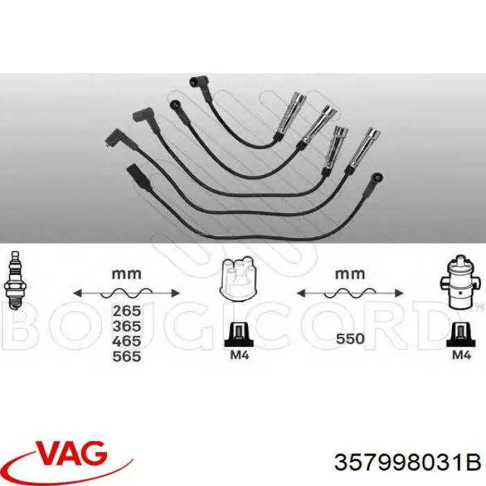 357998031B VAG juego de cables de encendido