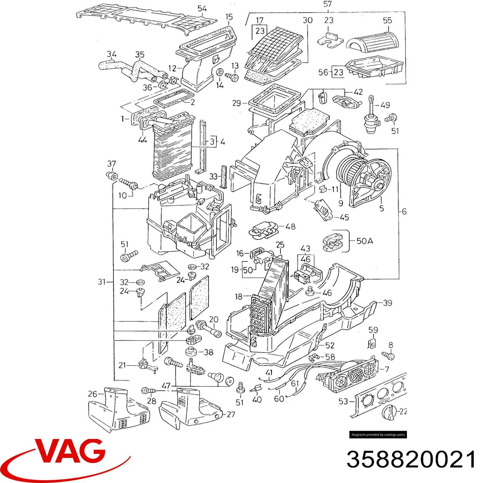 Comprar 358820021 VAG Motor de calefacción