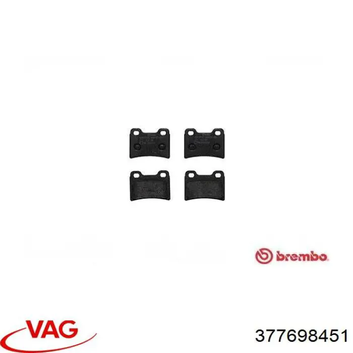 Pastillas traseras de freno VAG 377698451 precio, desde 19,79 EUR