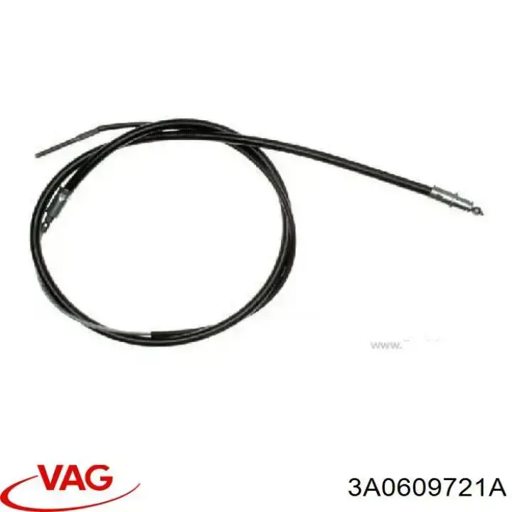 3A0609721A VAG cable de freno de mano trasero derecho/izquierdo