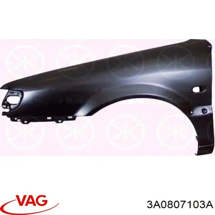 3A0807103A VAG paragolpes delantero